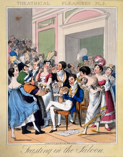 Feasting in the Saloon, plate 5 from 